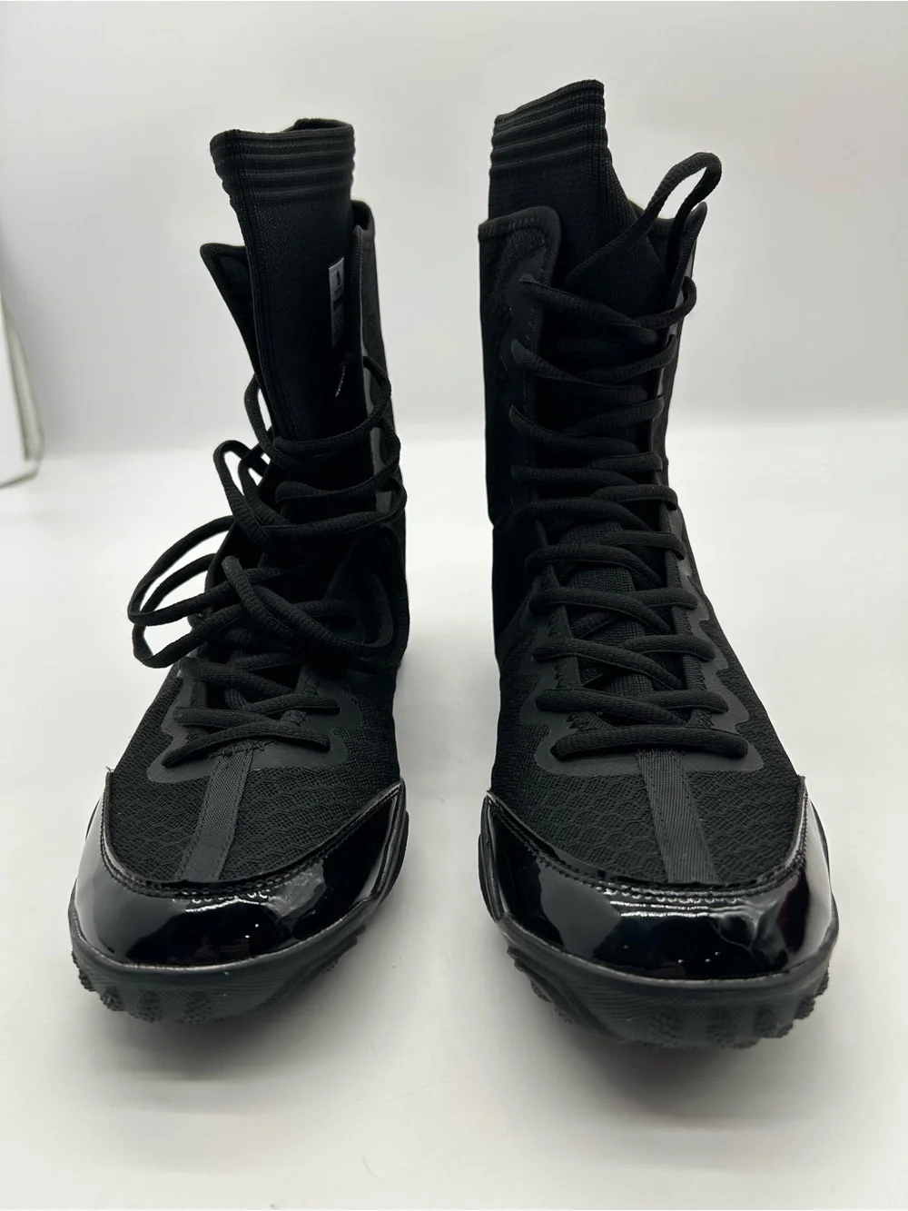Thestron Men's Professional Black High-Top Boxing /Wrestling Shoes size 9 NWOT